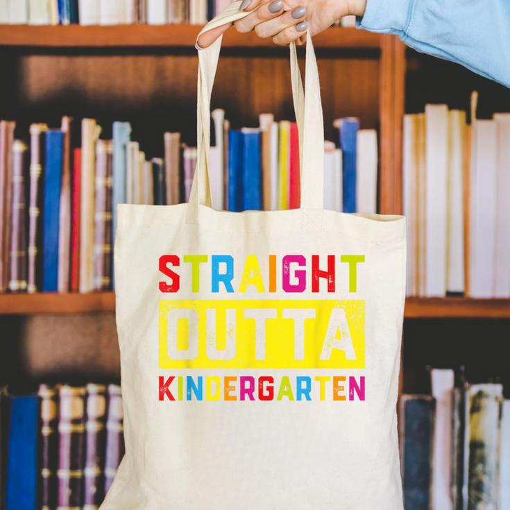 Straight Outta Kindergarten TShirt Graduation Kid Canvas Tote Bag