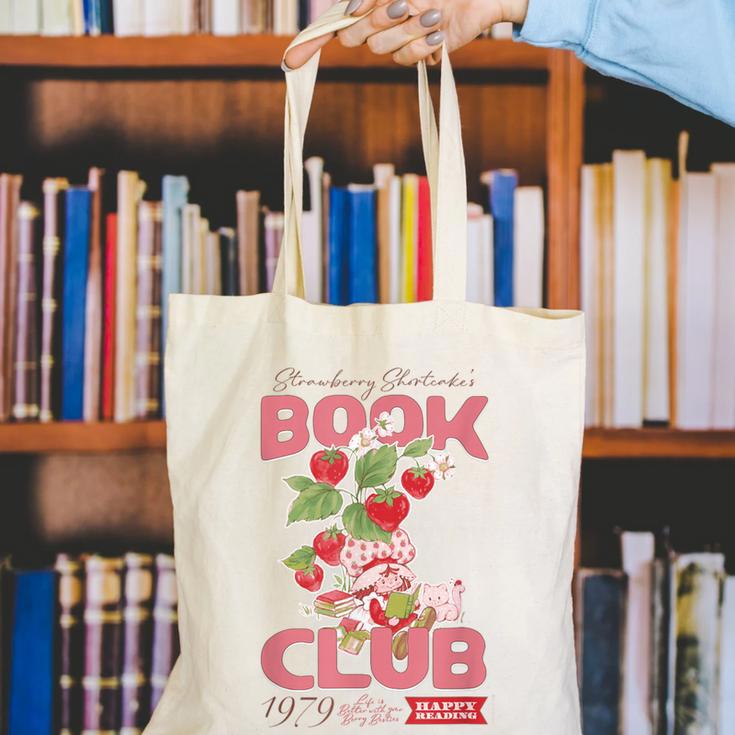 Strawberry Shortcake Book Club 1979 With Berry Besties Canvas Tote Bag