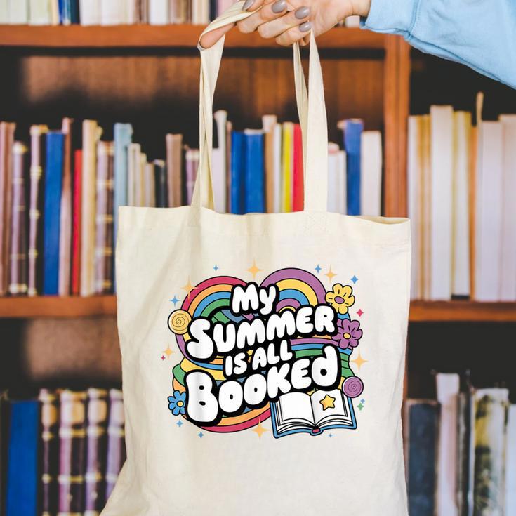 My Summer Is All Booked Book Reading Summer Reading For Men Women Canvas Tote Bag