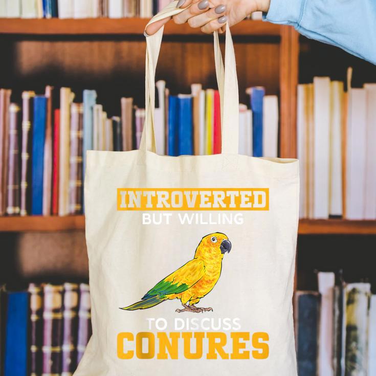Sun Conure Introvert Parrot Bird Sun Conure Canvas Tote Bag