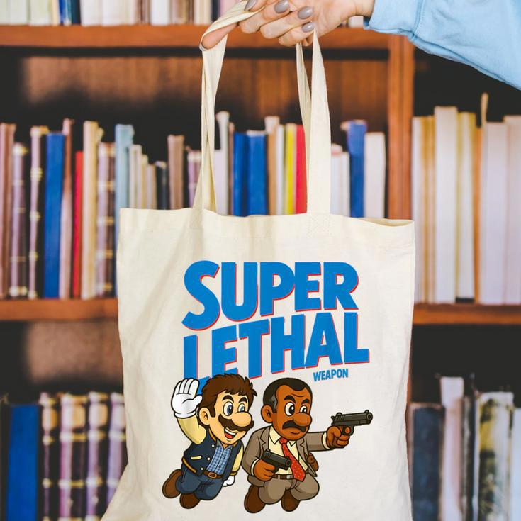 Super Lethal Cute Nostalgia Canvas Tote Bag Super Lethal Cute Nostalgia Canvas Tote Bag