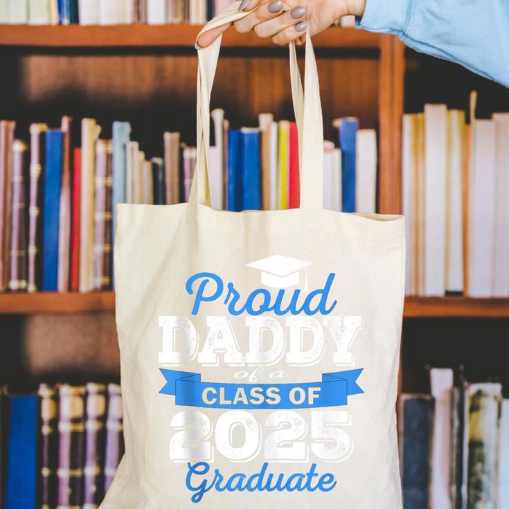 Super Proud Daddy Of 2025 Graduate Senior Graduation Family Canvas Tote Bag