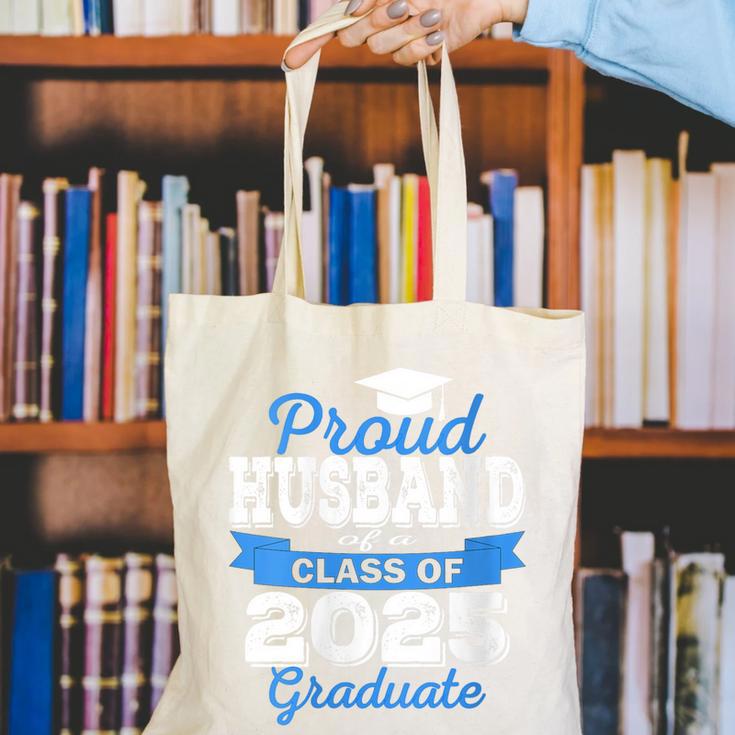 Super Proud Husband Of 2025 Graduate Graduation Family Canvas Tote Bag