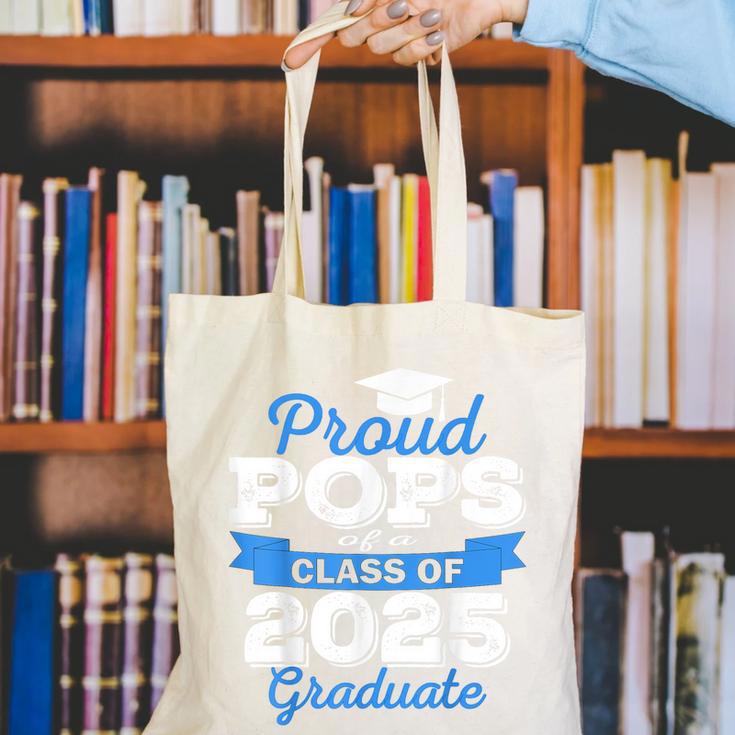 Super Proud Pops Of 2025 Graduate Senior Graduation Family Canvas Tote Bag