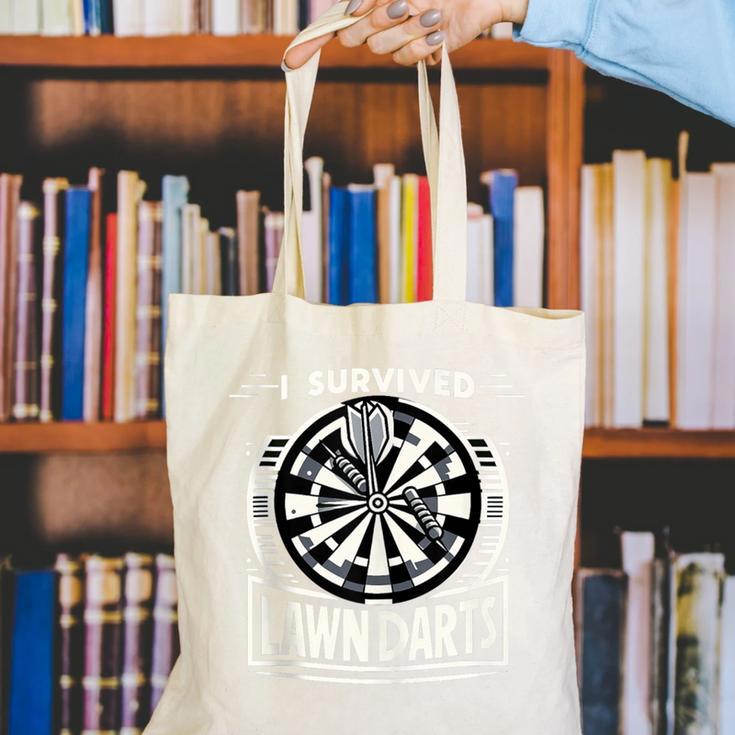 I Survived Lawn Darts Classic Yard Nostalgia Game Fun Canvas Tote Bag I Survived Lawn Darts Classic Yard Nostalgia Game Fun Canvas Tote Bag
