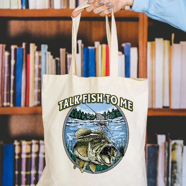 Talk Fish To Me Introvert Fishing Antisocial Fisherman Raglan Baseball Tee Canvas Tote Bag Talk Fish To Me Introvert Fishing Antisocial Fisherman Raglan Baseball Tee Canvas Tote Bag