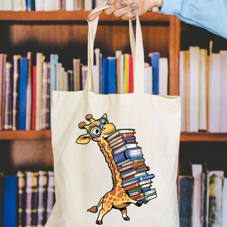 Teacher Shirt Giraffe Holding Books Bookworm Librarian Canvas Tote Bag Teacher Shirt Giraffe Holding Books Bookworm Librarian Canvas Tote Bag