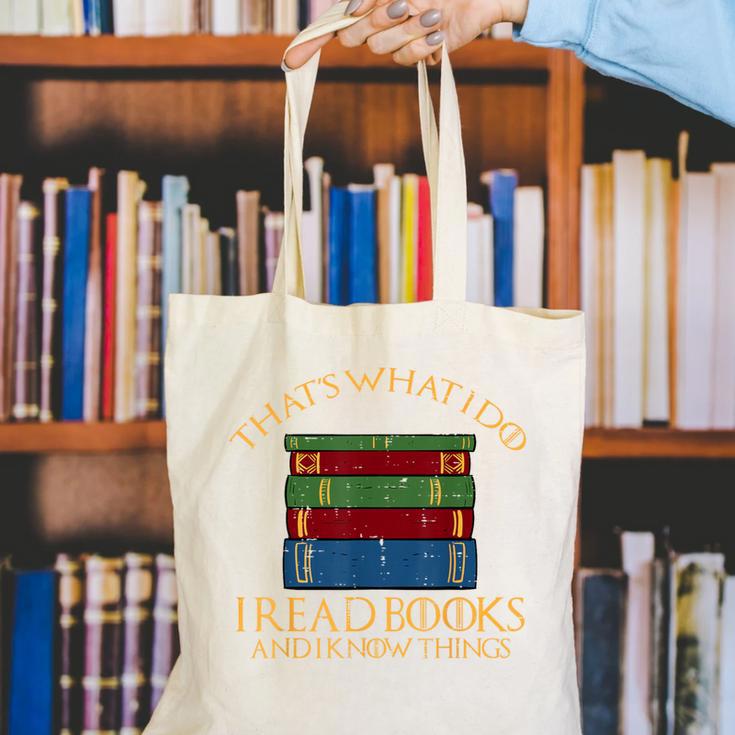 Thats What I Do Read Reading Book Librarian Across America Canvas Tote Bag