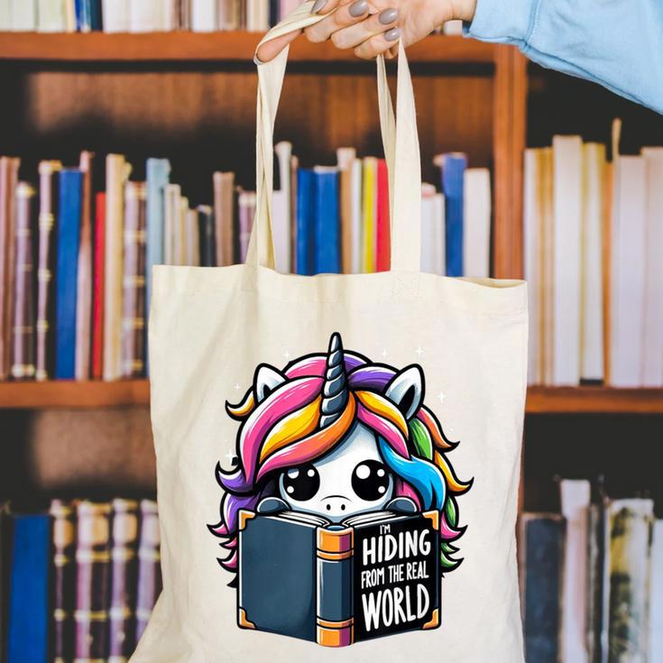 Unicorn Reading Book Reader Introvert Book Lover Humor Canvas Tote Bag Unicorn Reading Book Reader Introvert Book Lover Humor Canvas Tote Bag