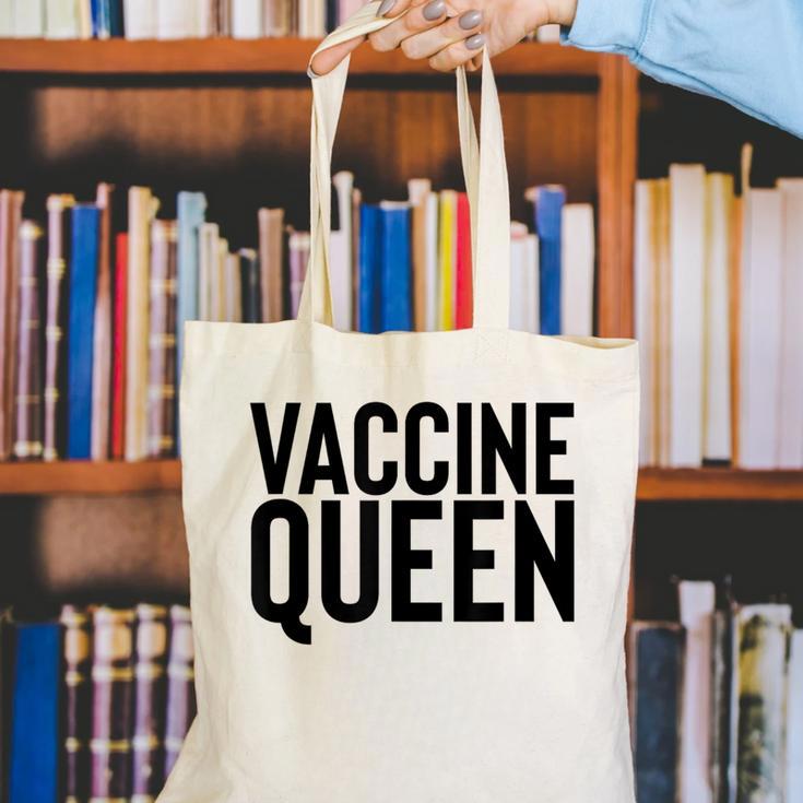Vaccine Queen Nursing Graduation Shirt Canvas Tote Bag