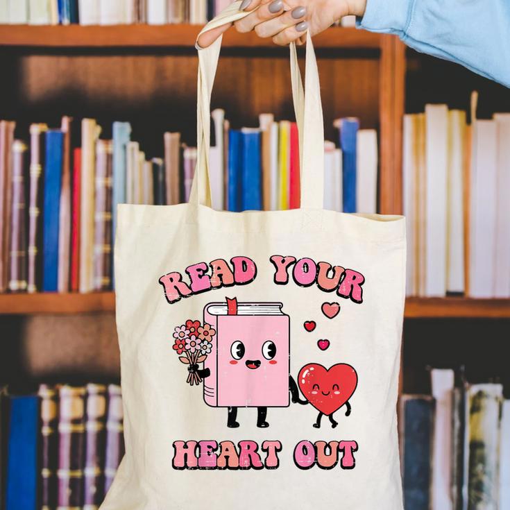 Valentines Day Book Read Your Heart Out Women Men Kids Canvas Tote Bag