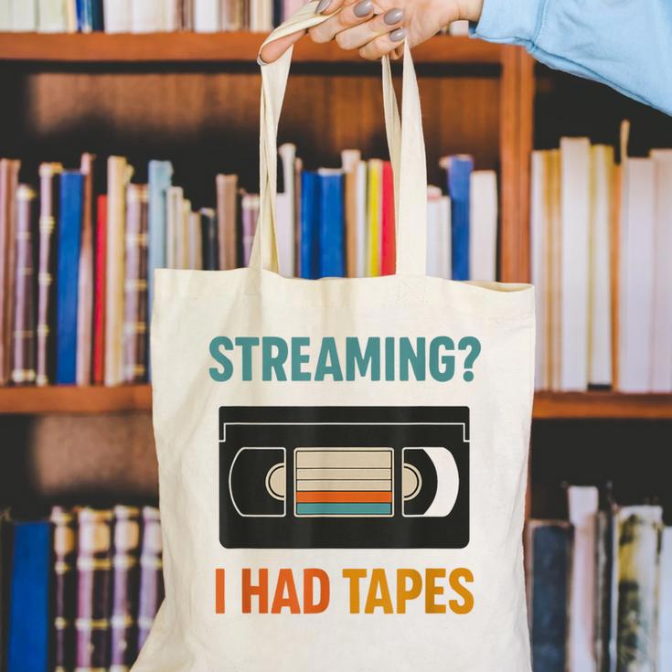 VHS Cassette Tape Retro 80s 90s Nostalgia Canvas Tote Bag