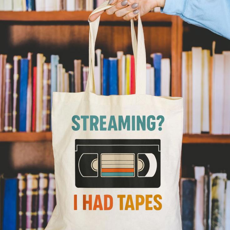 VHS Cassette Tape Retro 80s 90s Nostalgia Canvas Tote Bag