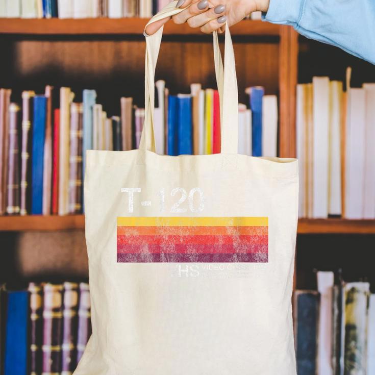 Video Cassette Tape VHS 80s 90s Nostalgia Costume Canvas Tote Bag