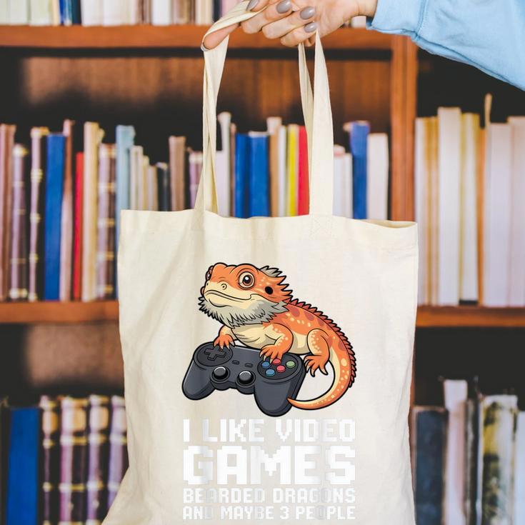 I Like Video Games Bearded Dragon Gamer Introvert Mood Canvas Tote Bag I Like Video Games Bearded Dragon Gamer Introvert Mood Canvas Tote Bag