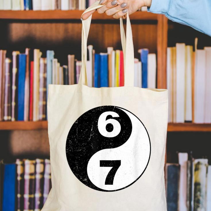 Vintage 6 7 Yin Yang Namaste Six Seven Nostalgia Canvas Tote Bag Vintage 6 7 Yin Yang Namaste Six Seven Nostalgia Canvas Tote Bag
