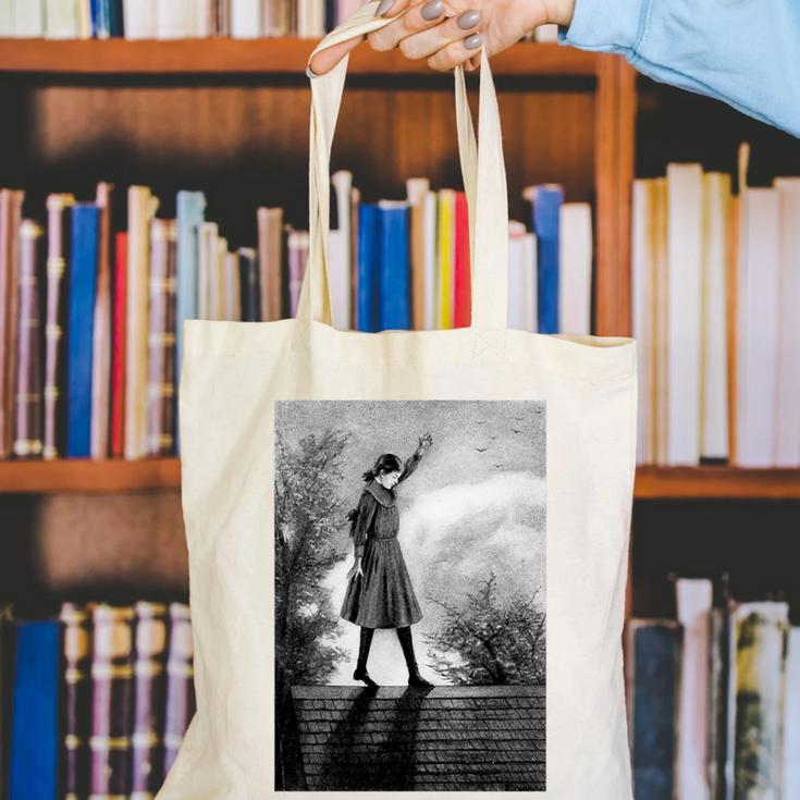 Vintage Anne Of Green Gables -Roof Scene From Book Premium Tri-Blend T-Shirt Canvas Tote Bag Vintage Anne Of Green Gables -Roof Scene From Book Premium Tri-Blend T-Shirt Canvas Tote Bag