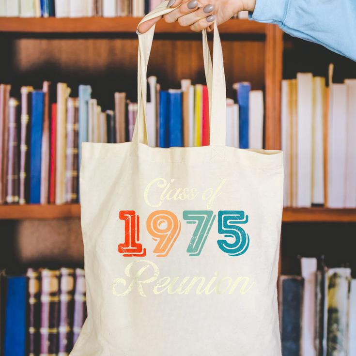 Vintage Class Of 1975 Reunion 50th Graduation Classmate Cool Canvas Tote Bag