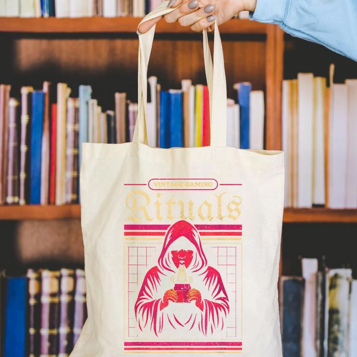 Vintage Gaming Rituals Retro Gamer Nostalgia Vintage Games Canvas Tote Bag Vintage Gaming Rituals Retro Gamer Nostalgia Vintage Games Canvas Tote Bag