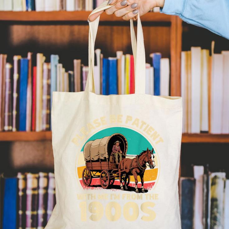 Vintage Please Be Patient I'm From The 1900s Men Women Canvas Tote Bag
