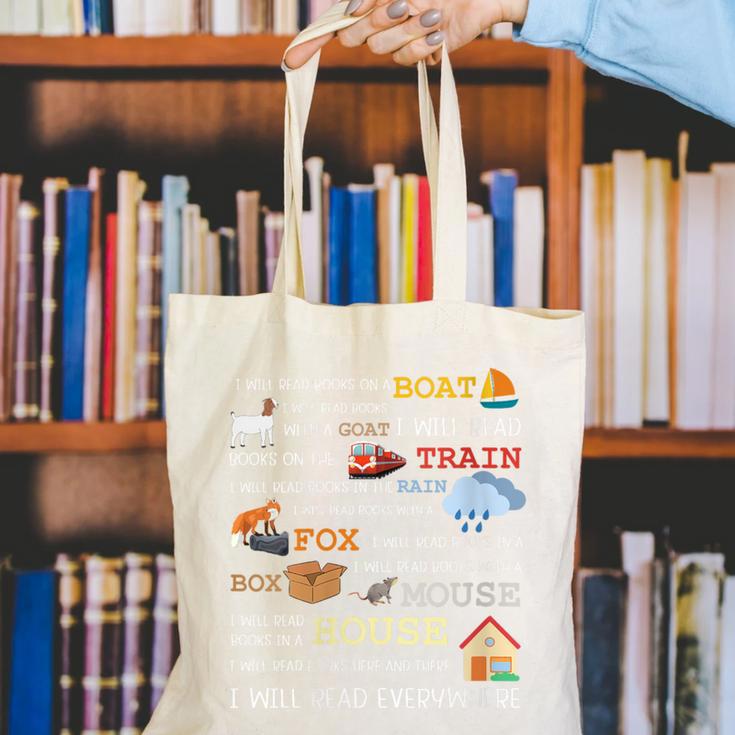 I Will Read Books On a Boat & Everywhere Reading Canvas Tote Bag