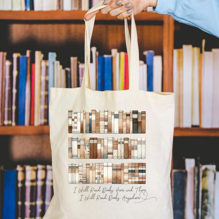 I Will Read Books Here And There I Will Read Books Anywhere Canvas Tote Bag