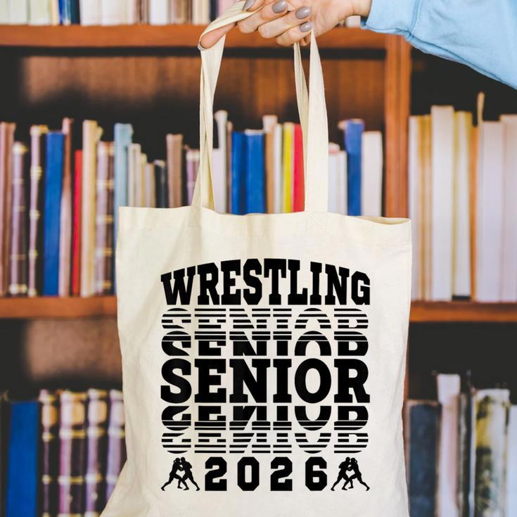 Wrestling Senior 2026 Graduation Canvas Tote Bag
