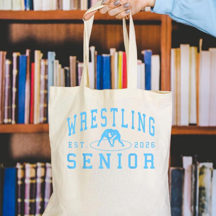 Wrestling Senior Night Wrestling Senior 2026 Graduation 70 Canvas Tote Bag