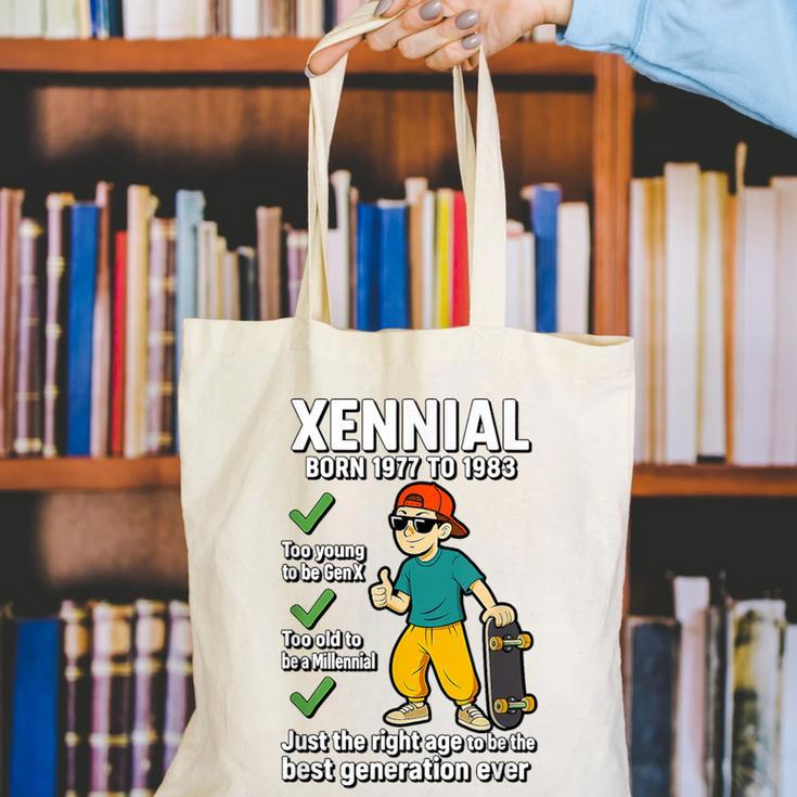 Xennial Born 1977 To 1983 Nostalgia Canvas Tote Bag Xennial Born 1977 To 1983 Nostalgia Canvas Tote Bag