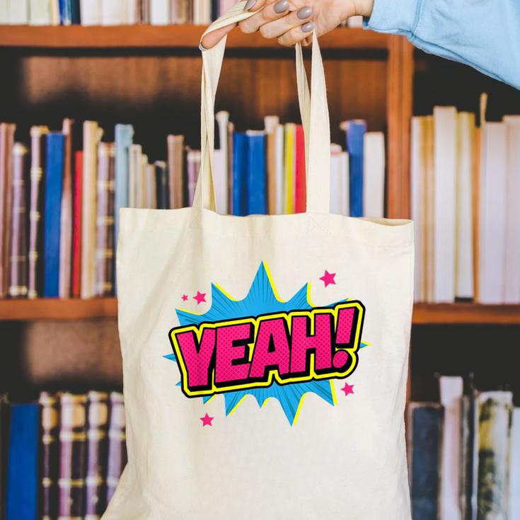 Yeah Comic Comic Book Graphic Canvas Tote Bag