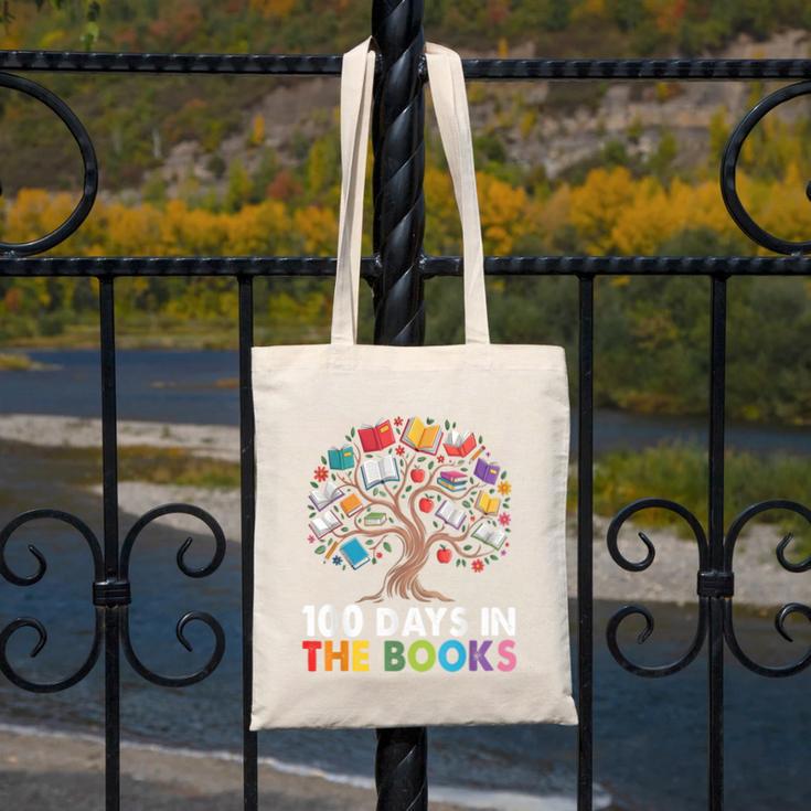 100 Days In The Books Reading Teachers Librarians School Canvas Tote Bag