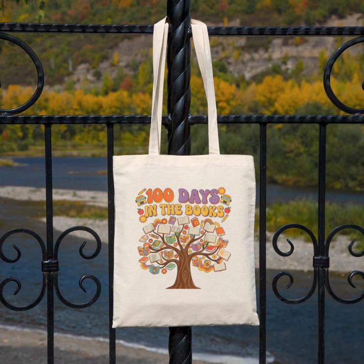 100 Days Of School 100 Days In The Books Librarian Read Canvas Tote Bag 100 Days Of School 100 Days In The Books Librarian Read Canvas Tote Bag