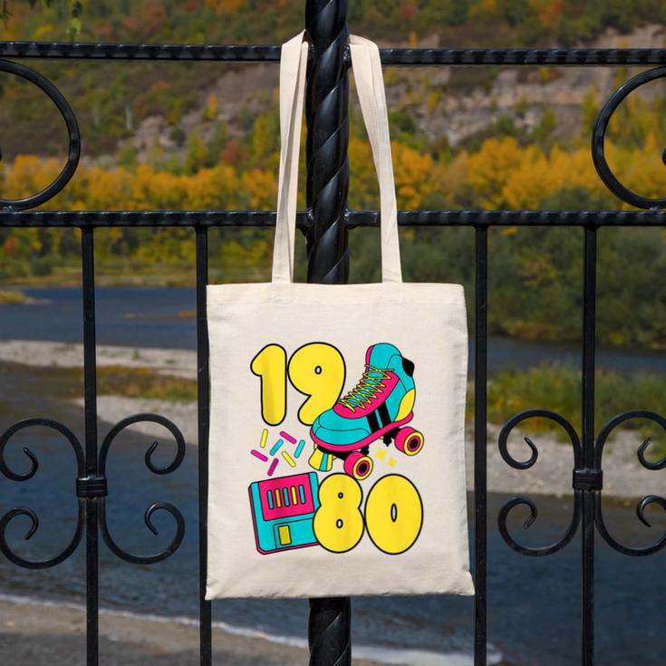 1980 Retro Raised In The 80s Old School Nostalgia Vibes Canvas Tote Bag