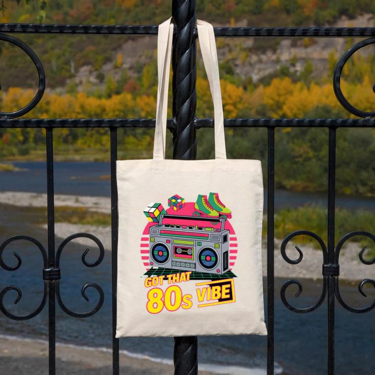 1980s 80s Reunion Nostalgia Memories Music School Grew Up Premium Tri-Blend Canvas Tote Bag