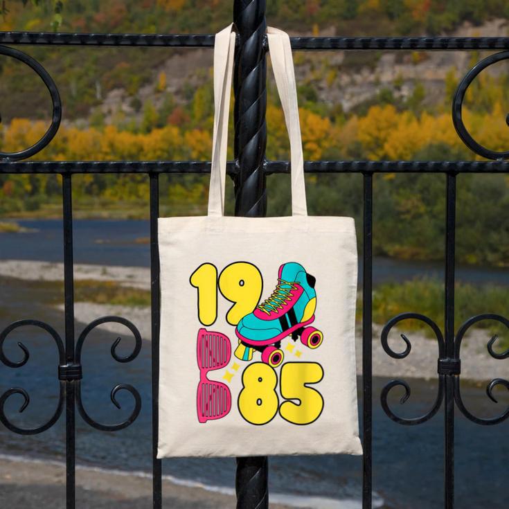 1985 Retro Raised In The 80s Old School Nostalgia Vibes Canvas Tote Bag 1985 Retro Raised In The 80s Old School Nostalgia Vibes Canvas Tote Bag
