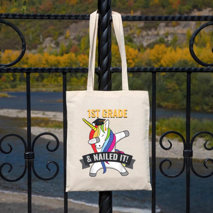 1ST GRADE NAILED IT UNICORN DABBING GRADUATION T-SHIRT Canvas Tote Bag