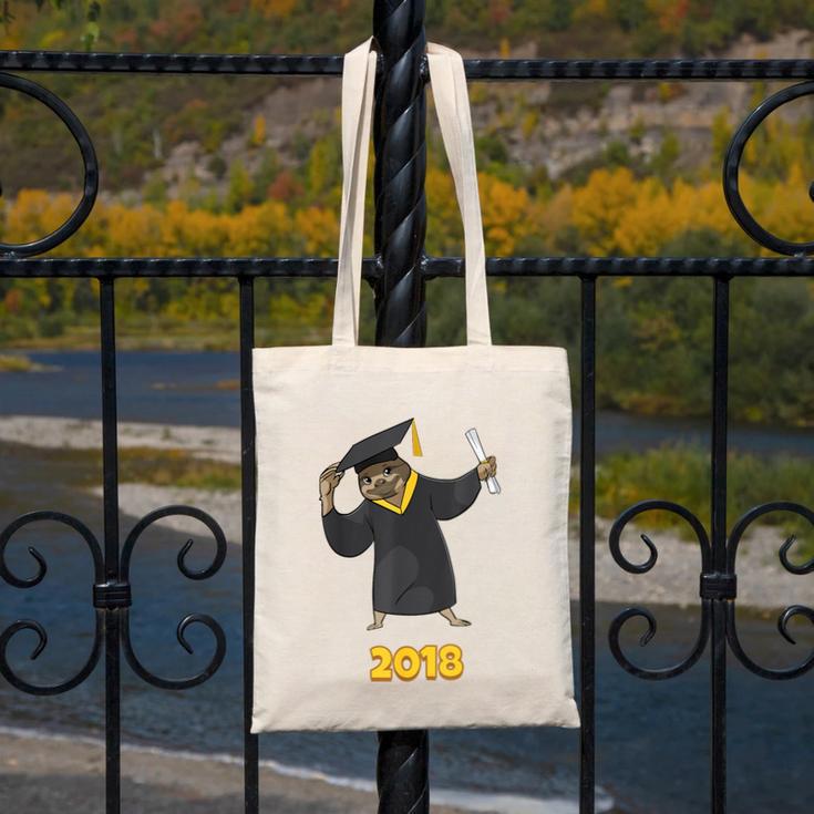 2018 Graduation Shirts Sloth Lovers For Women Teens Canvas Tote Bag