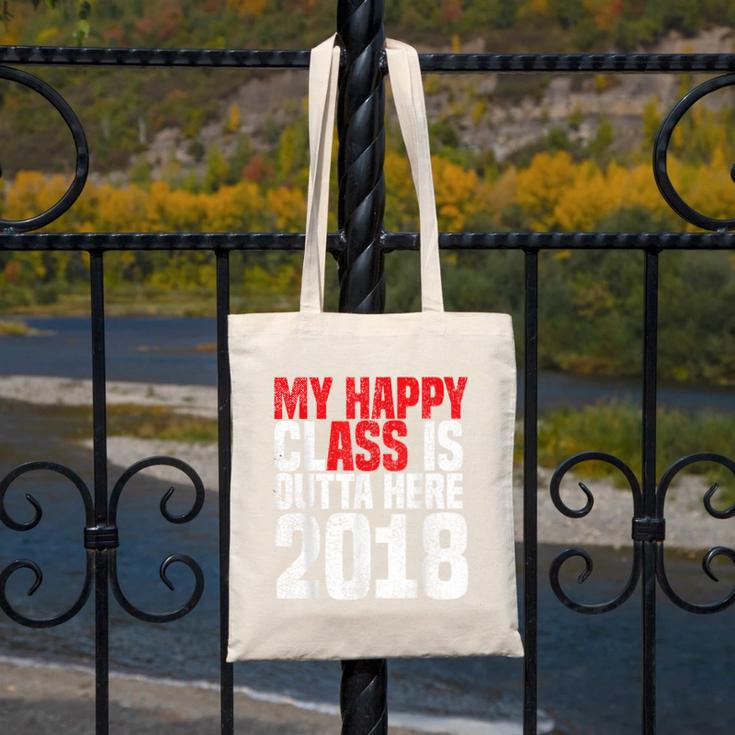2018 Senior Graduation My Happy Class Shirt Canvas Tote Bag