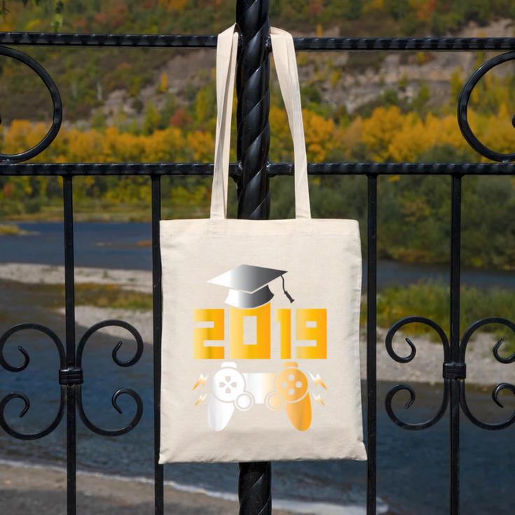 2019 High School Graduation Shirt Gamer Graduate Canvas Tote Bag