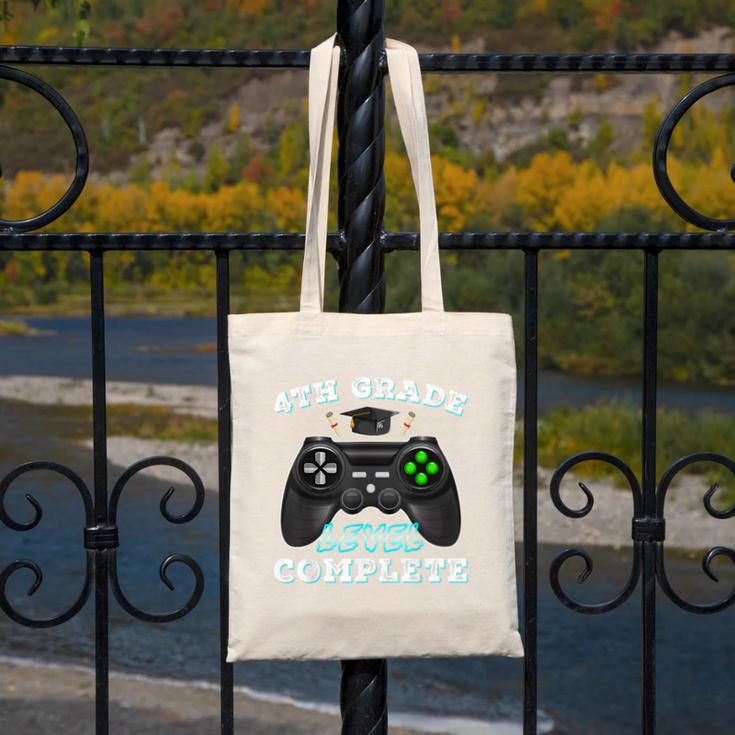 4th Grade Level Complete Gamer 4 Grade Graduation Canvas Tote Bag