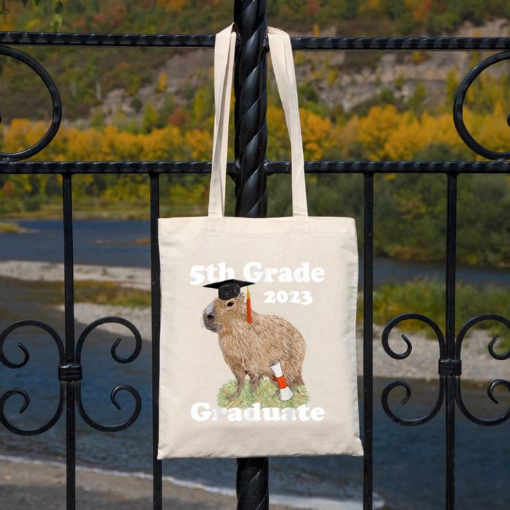 5th Grade Graduation Class Of 2023 Capybara Fifth Graduate Canvas Tote Bag