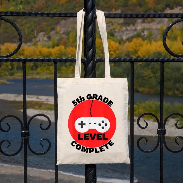 5th Grade Level Complete Gamer Graduation Canvas Tote Bag