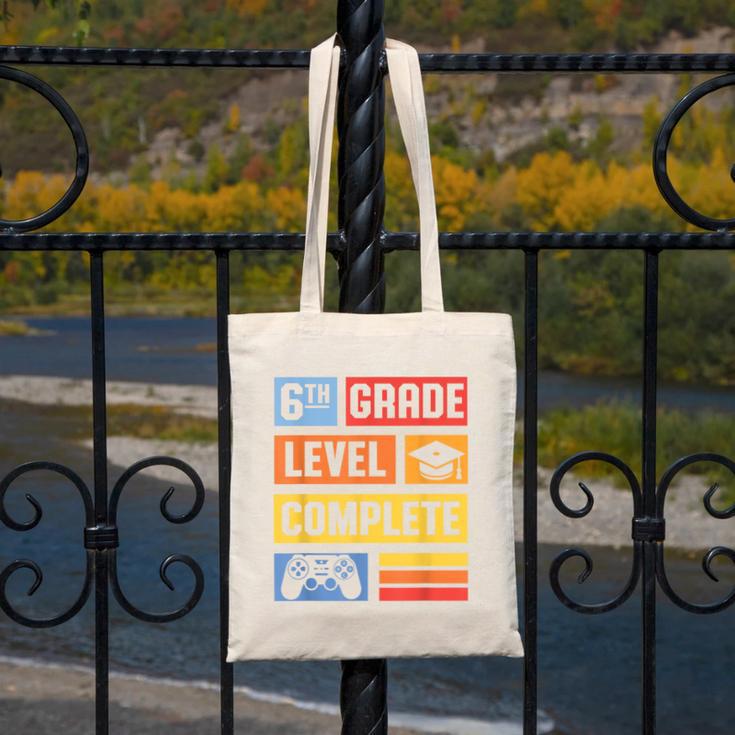 6th Grade Level Complete Shirt Graduation Last Day Of School Canvas Tote Bag