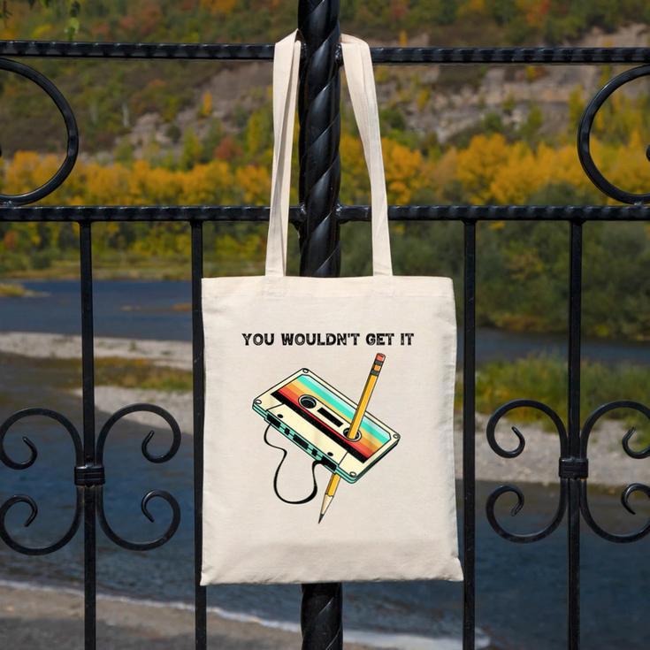70s 80s 90s Retro Party Costume Nostalgia Cassette Canvas Tote Bag