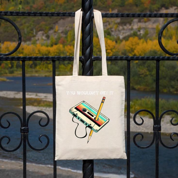 70s 80s 90s Retro Party Costume Nostalgia Cassette Canvas Tote Bag 70s 80s 90s Retro Party Costume Nostalgia Cassette Canvas Tote Bag