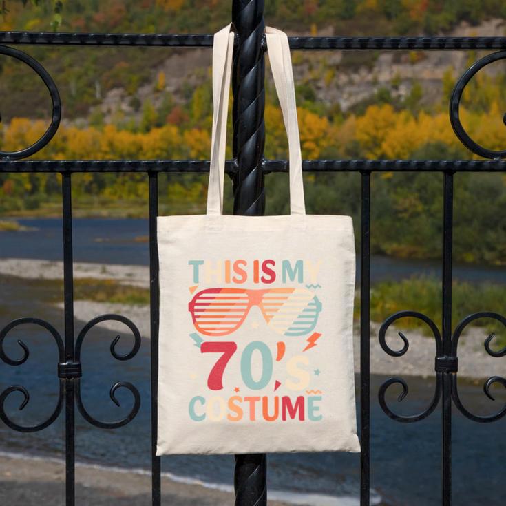 This Is My 70s Costume Vintage Style Nostalgia 1970s Retro Canvas Tote Bag