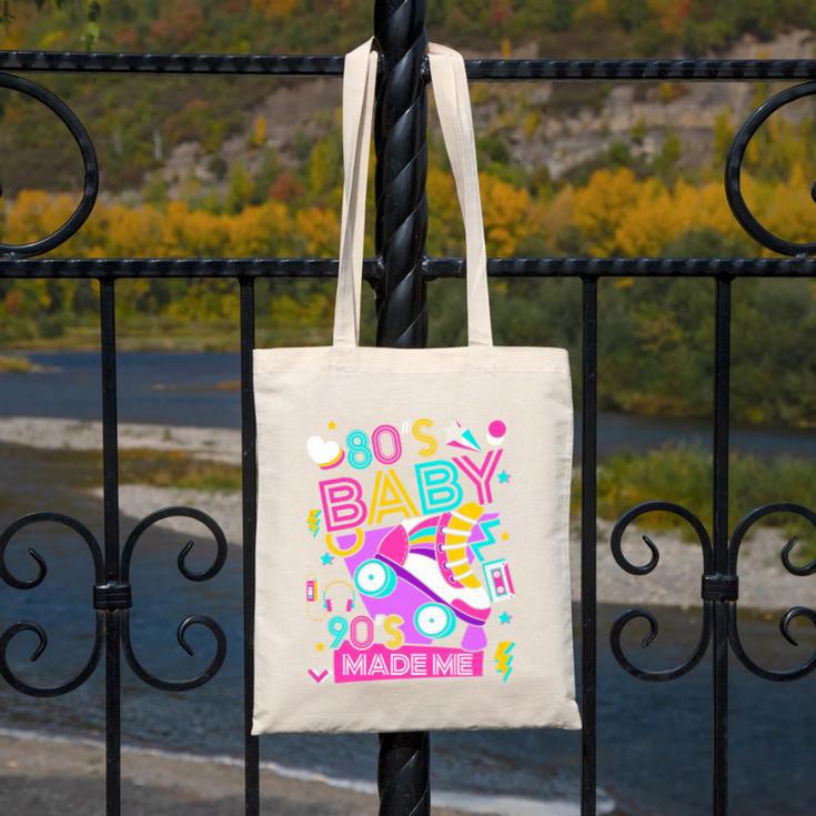 80's Baby 90's Made Me 1980s 1990s Nostalgia Retro Party Premium Tri-Blend Canvas Tote Bag