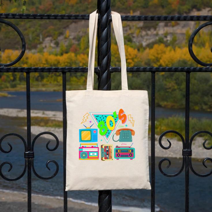 80's Vintage Cassette Tape Nostalgia Mixtape Era 1980s Retro Canvas Tote Bag