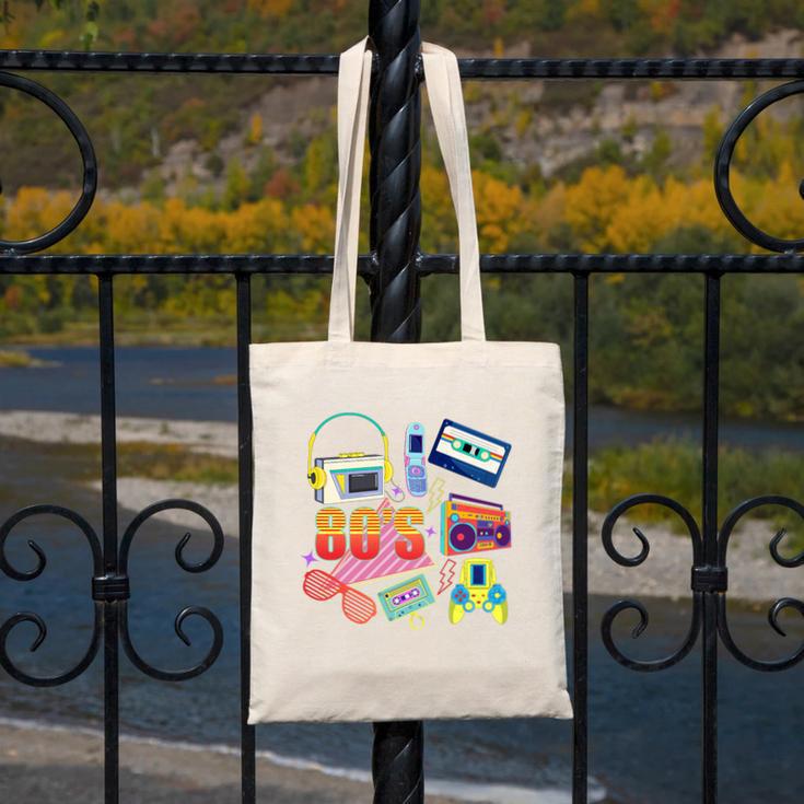 80's Vintage Cassette Tape Nostalgia Mixtape Era 1980s Retro Premium Tri-Blend Canvas Tote Bag