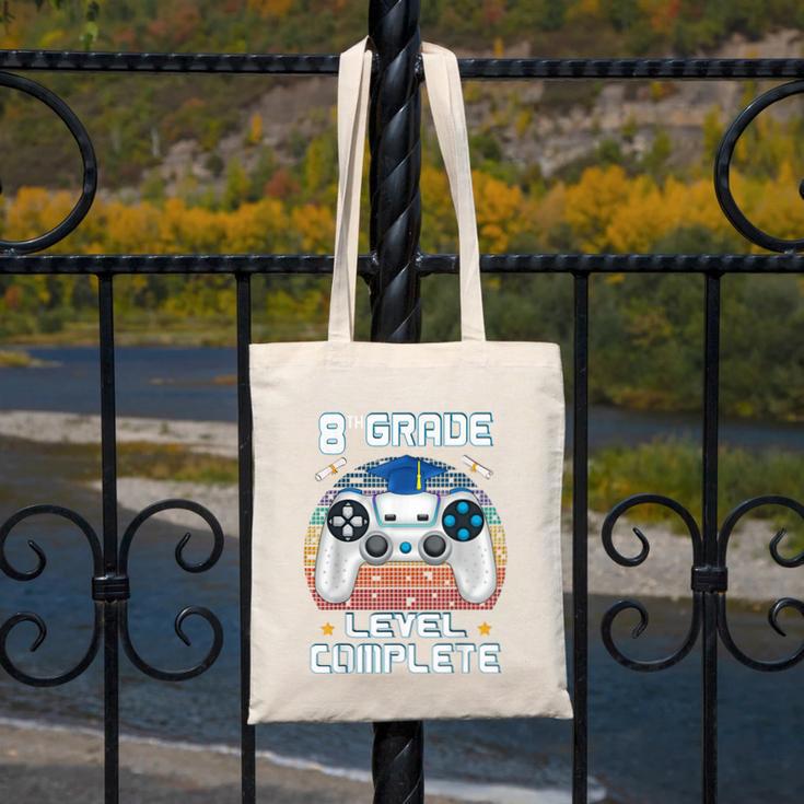 8th Grade Level Complete Graduation Class 2023 Gamer Boys Canvas Tote Bag